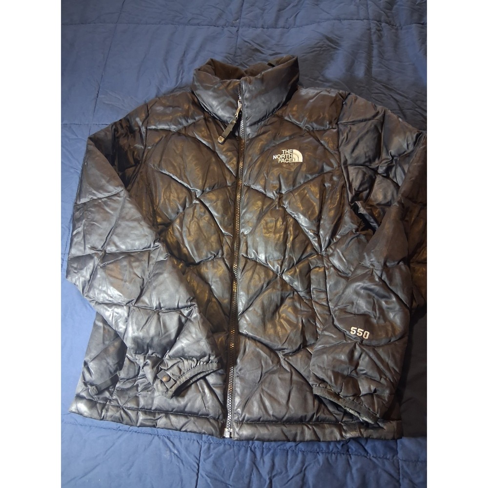 The North Face Jacket Womens Medium Black 550 Down Puffer Quilted Zip‎ Warm Coat
